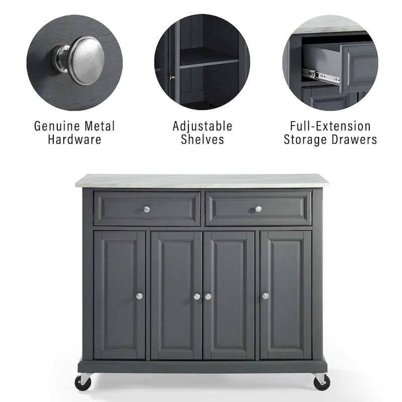 Crosley Avery Kitchen Cart - 42.13W x 18D x 36H
