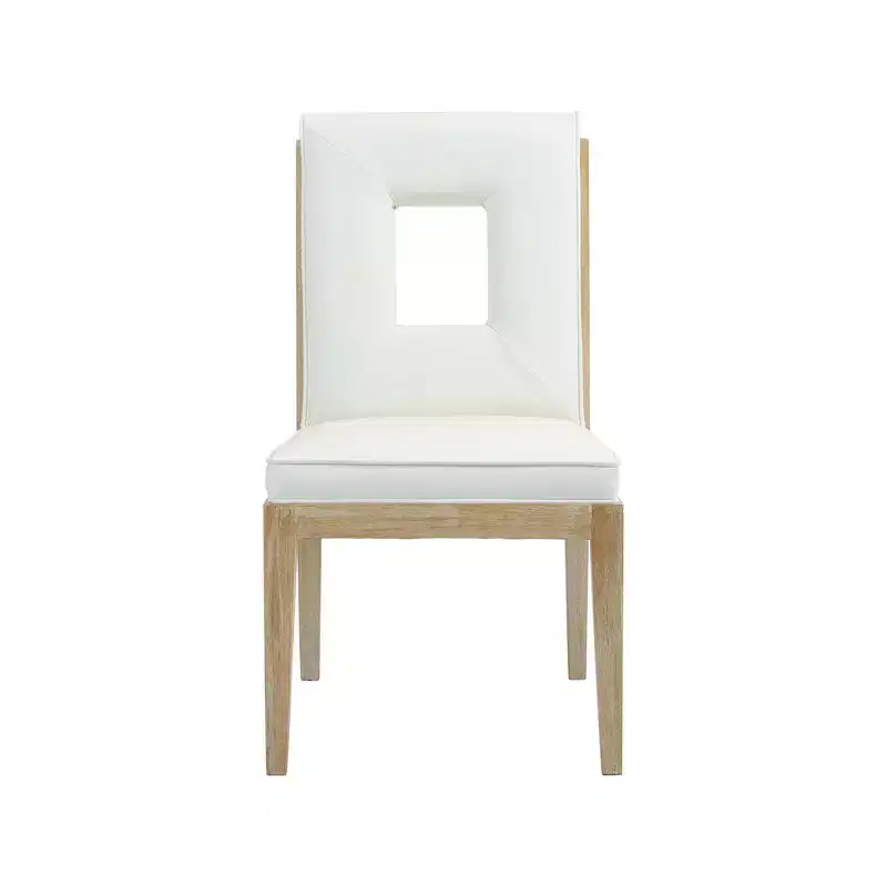 Meridian Furniture,Gwendolyn Vegan Leather Dining Side Chair, Set of 2