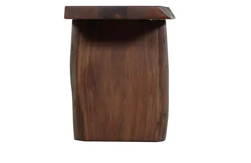 HomeRoots 60 Brown Solid Wood Solid Wood Live Edge Dining Bench