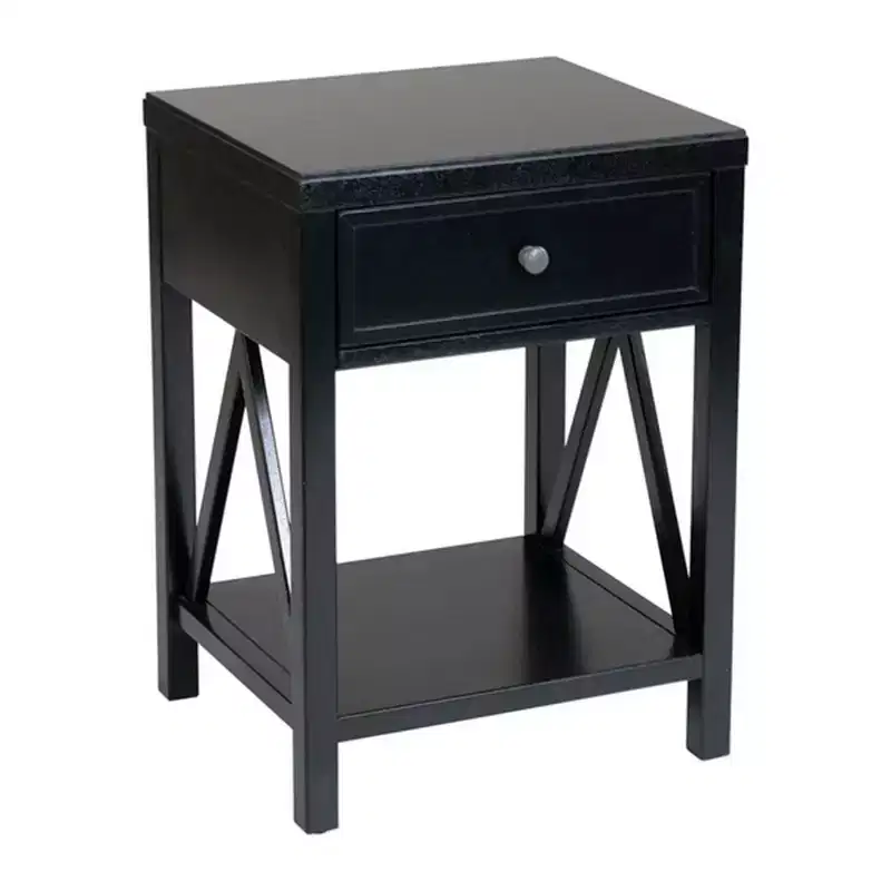 East at Main 27.7" Auburn Traditional Wooden Accent Side with Drawer