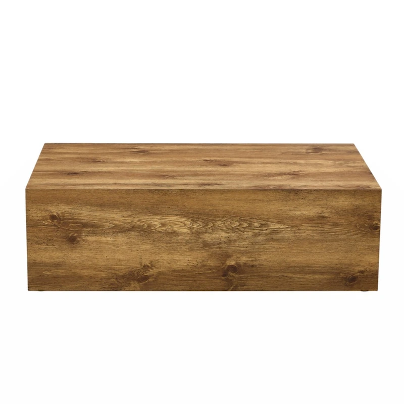 Modern MDF coffee table with wood texture pattern -stylish and durable design