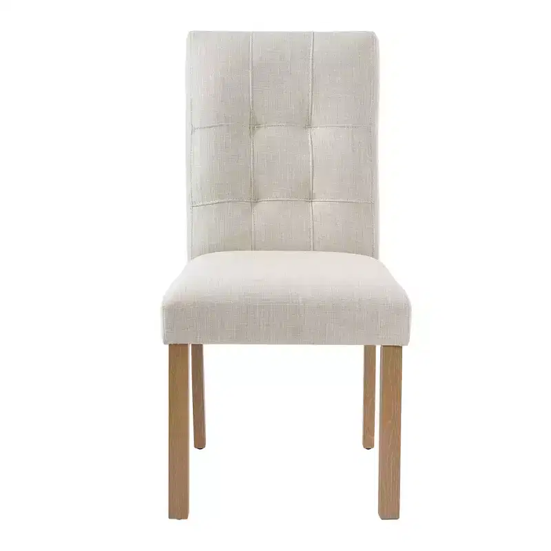 GDFStudio Keller Modern Wooden Dining Chairs with Back and Wood Legs (Set of 4)