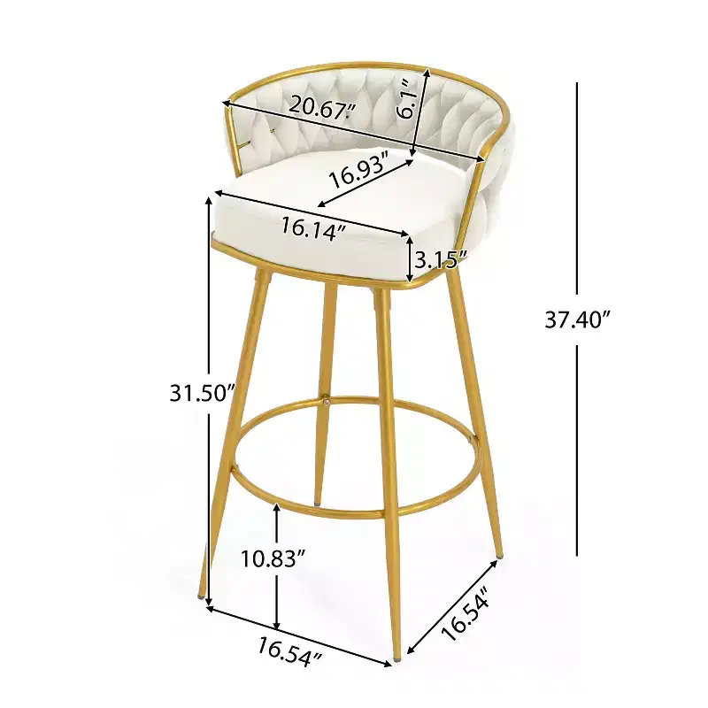 Set of 2 Swivel Counter Height Bar Stool Low Back Upholstered Dining Chair Pub Kitchen Stool with Footrest-Christopher Knight Home