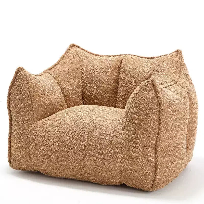 Sofa chairs with highly resilient foam for living rooms and bedrooms, comfortable square lazy sofas, sofas for adults to play, read and watch TV