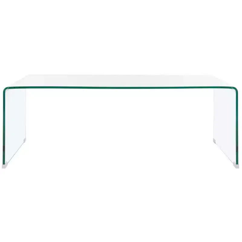 Willowith Glass Coffee Table - Clear - Safavieh