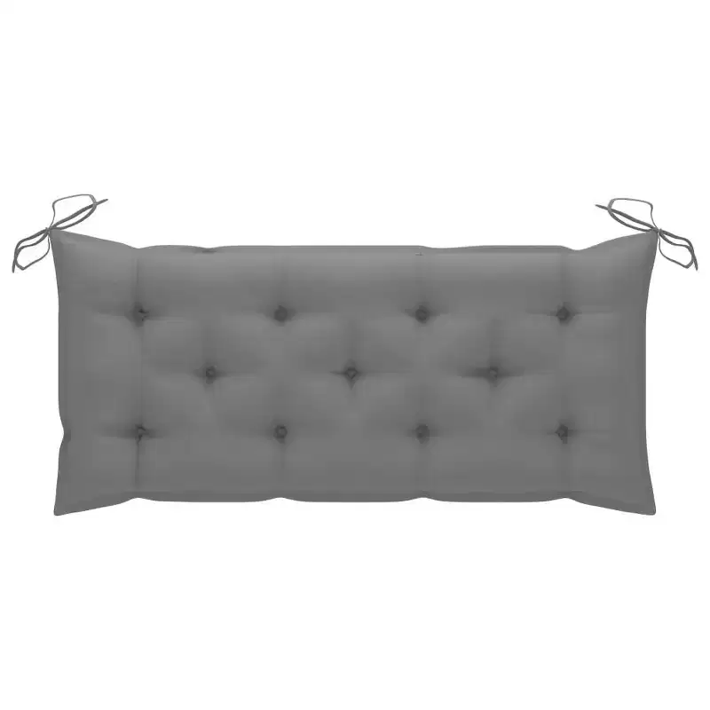 vidaXL Bench Grey Solid eucalyptus wood Medium Durable Garden Bench