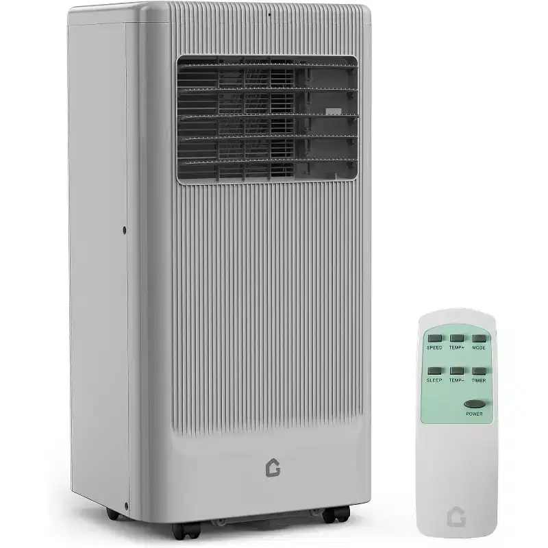 10,000 BTU Portable AC Unit  3-in-1 Grey Air Conditioner (1 Pack) for Home, Dorm & Office | Includes Remote,Window Kit & Wheels for Easy Mobility