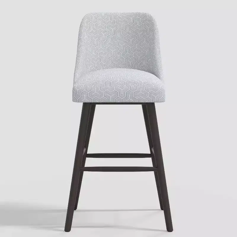 31 Geller Modern Geometric Counter Height Barstool with Footrest - Threshold