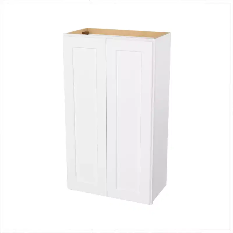 HOMLUX Easy-DIY 12 in D x 42 in H in Shaker White Ready to Assemble Wall Kitchen Cabinet 2 Doors-3 Shelves