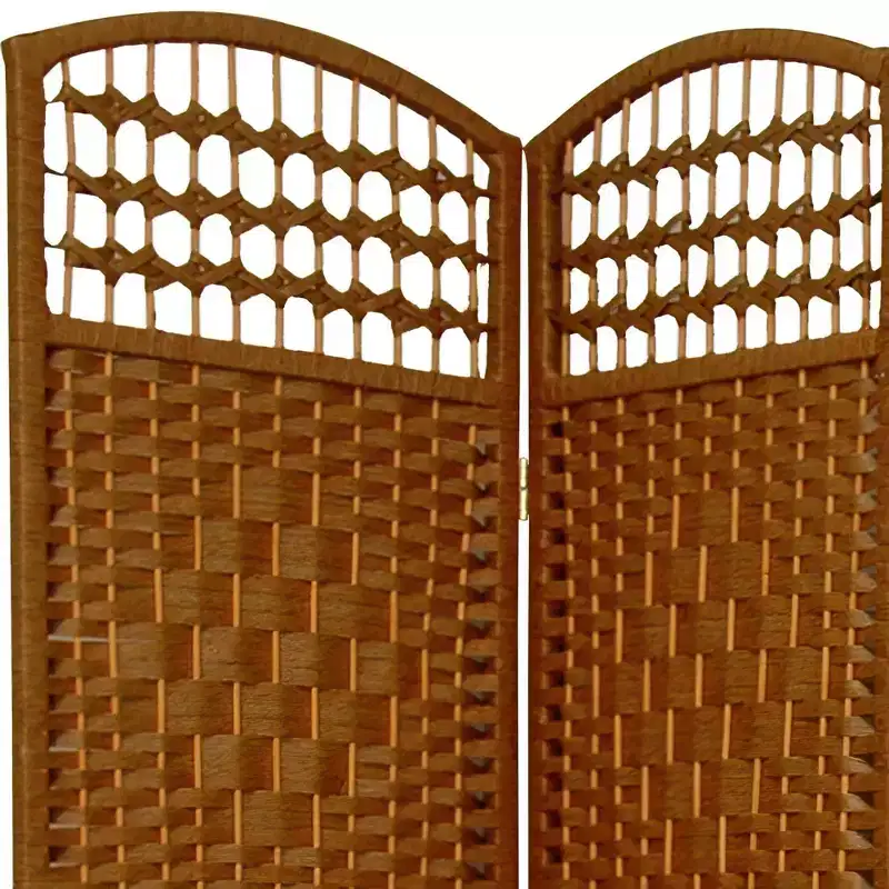 5 1/2 ft. Tall Fiber Weave Room Divider - (5 Panel)
