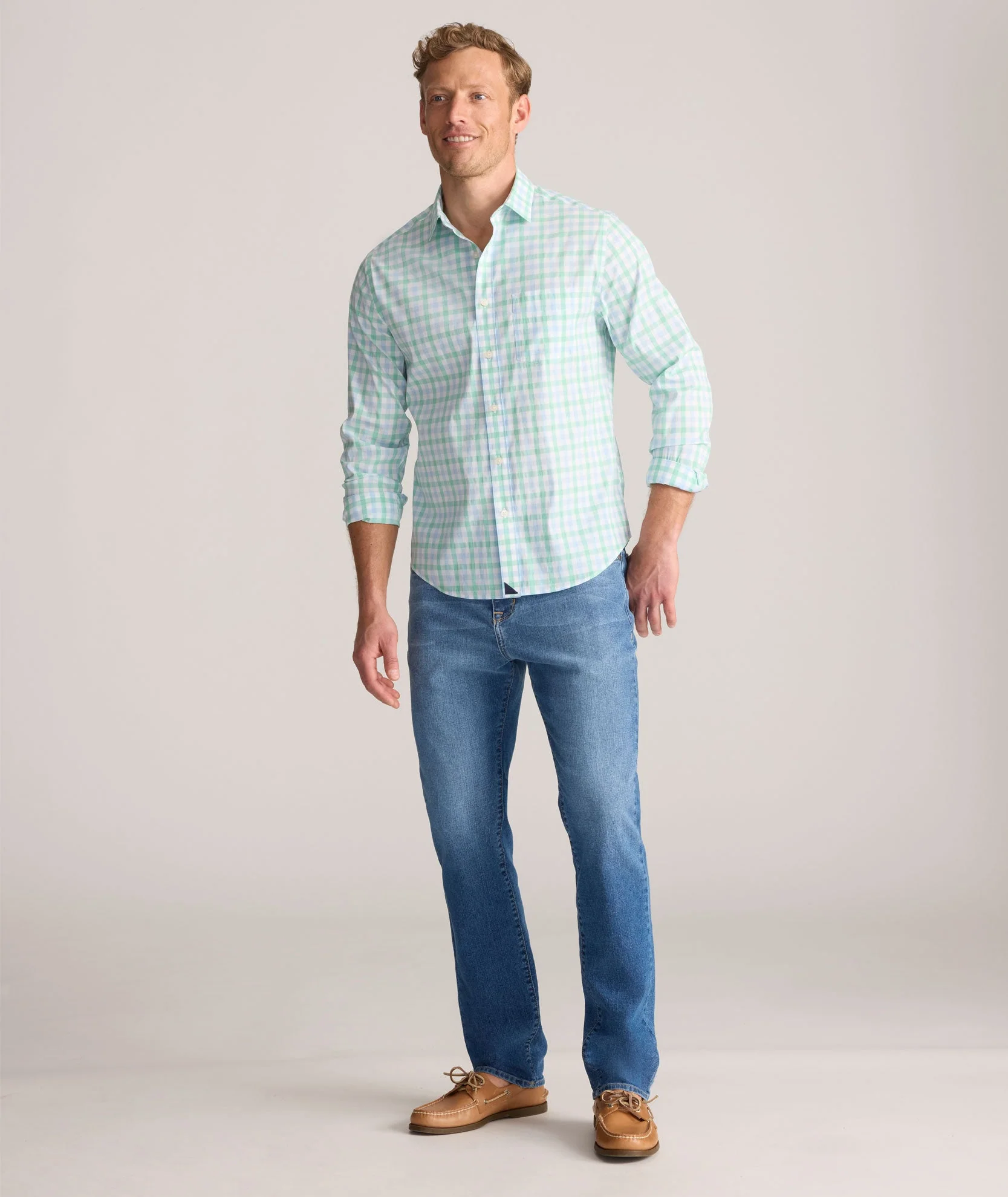 Cotton-Nylon Cooling Shirt (Light Blue)