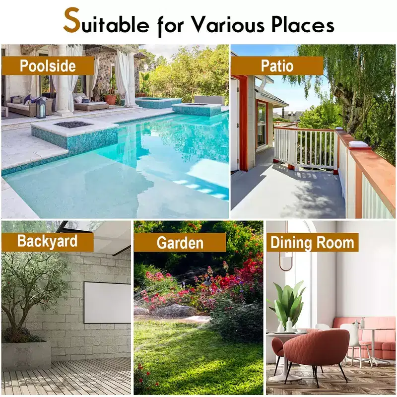 Costway 5 PCS Patio Rattan Furniture Set Wood Top Table Cushioned Chairs Garden Yard Deck