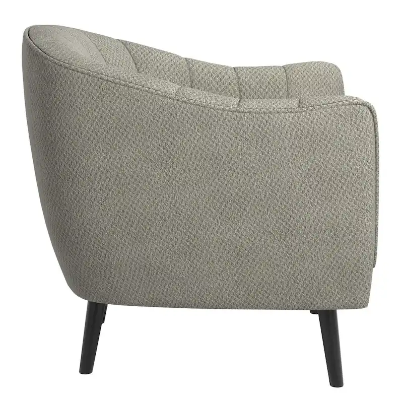 Neath Mid-Century Channel-Tufted Accent Chair with Removable Cushion Cover by iNSPIRE Q Classic