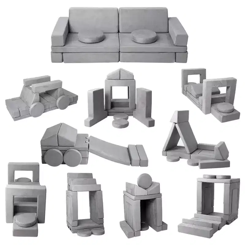 Kids Sofa Couch, Modular Baby Floor Sofa, Toddler Play Couch for Playroom Furniture, Sectional Couch for Children, Convertible Foam and Floor Cushion