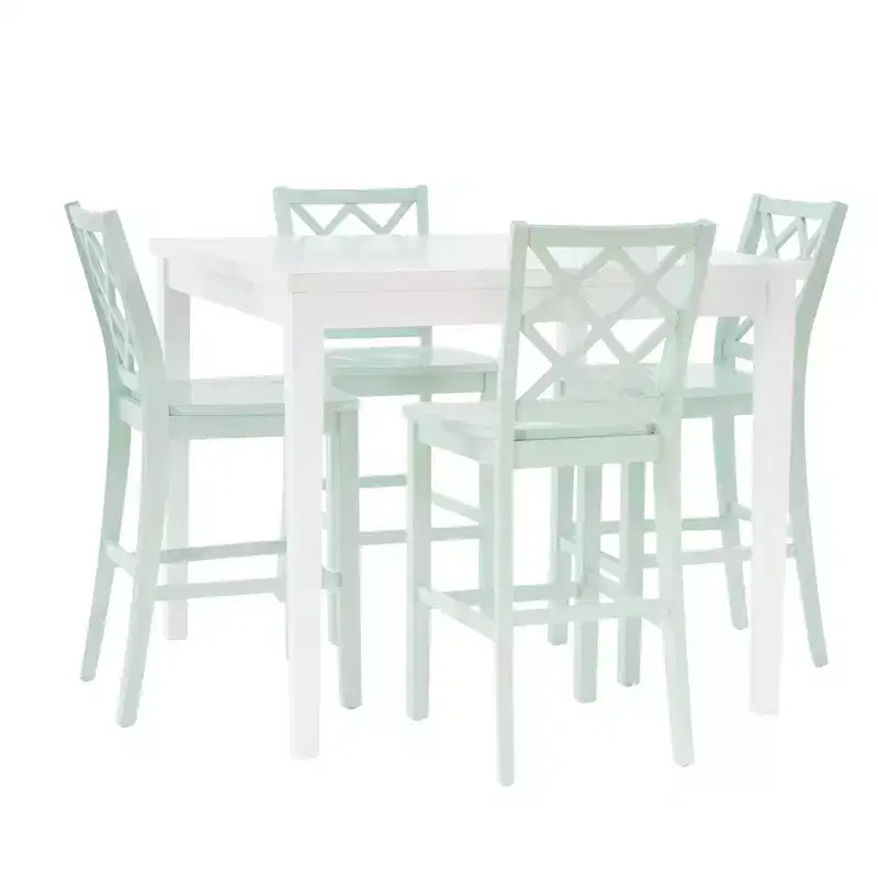 Powell 5pc Shelby Square Counter Height Dining Set Mint