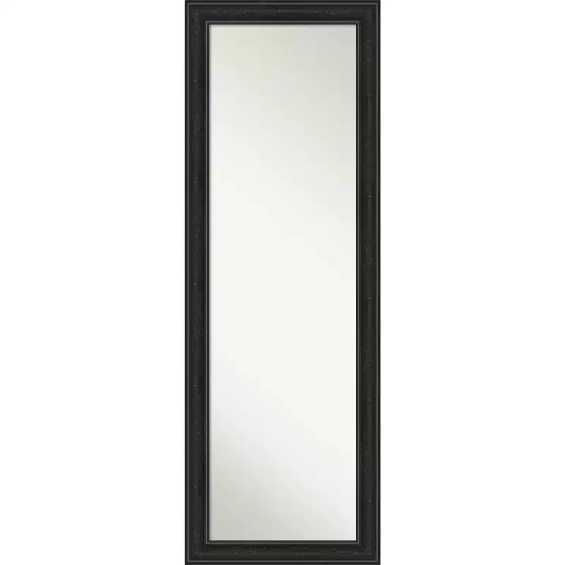 Black Narrow Framed Full Length Mirror – Wall/Door Mount, 1 Person