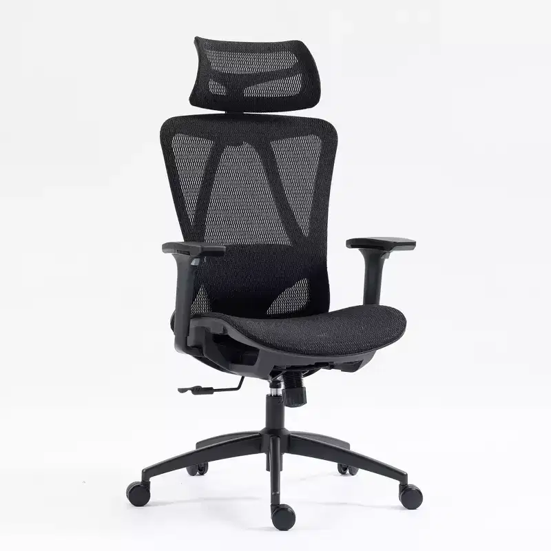 High Back Breathable Mesh Office Chair with 3D Adjustable Armrests - Adjustable Office Chair with Comfort and Stability Black