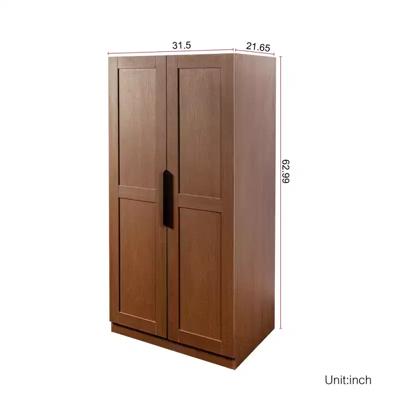 63in Kitchen Pantry Cabinet with Doors and Shelves, Freestanding Storage Cupboard for Dining Room, Buffet Sideboard