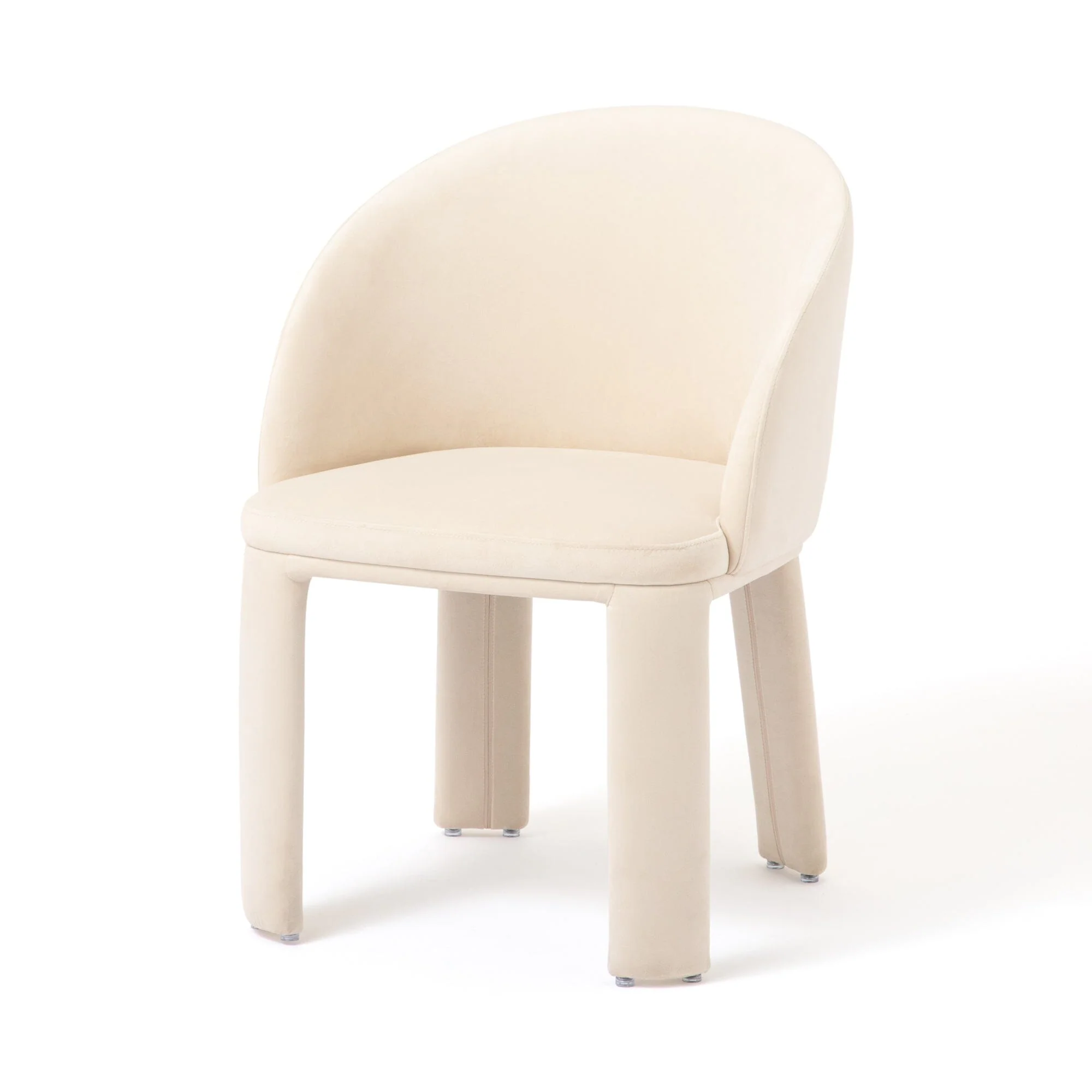 Ivory Upholstered Accent Chair