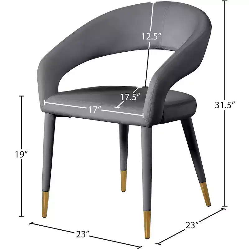Meridian Furniture,Destiny Velvet Dining Chair