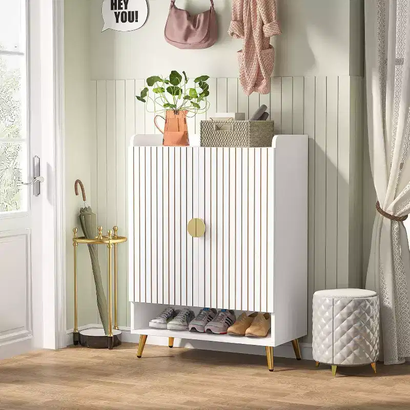 Tribesigns 7-Tier Wooden Shoe Cabinet