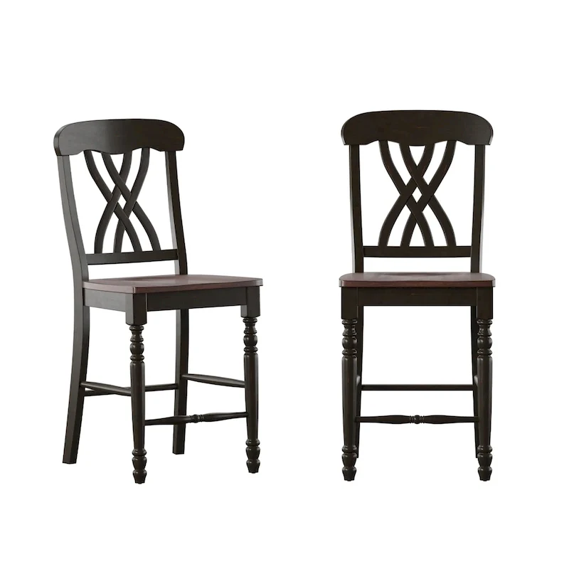 Brunico Two-Tone Counter Height Chairs (2-Pack)