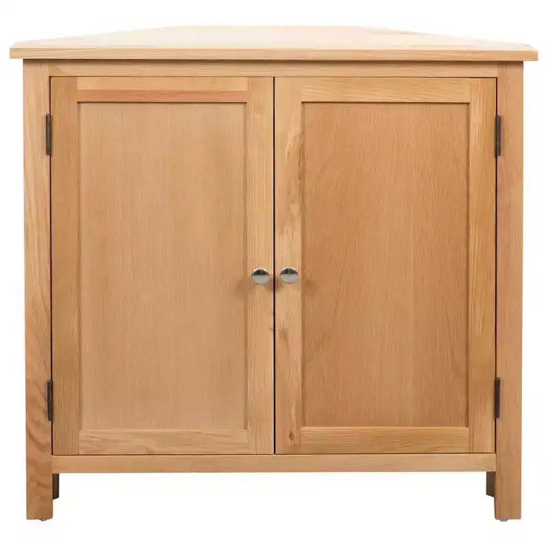Corner Cabinet Brown Solid oak and MDF with oak veneer