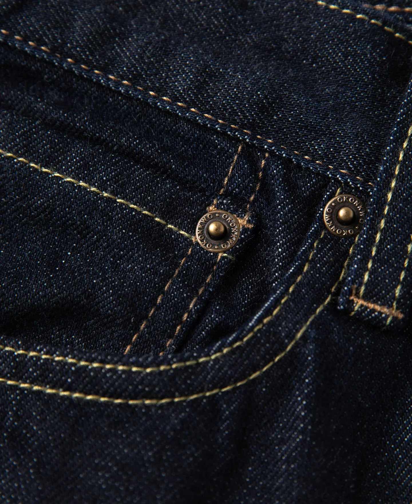 13.2 oz Embroidered Pocket Denim Jeans - Prewashed
