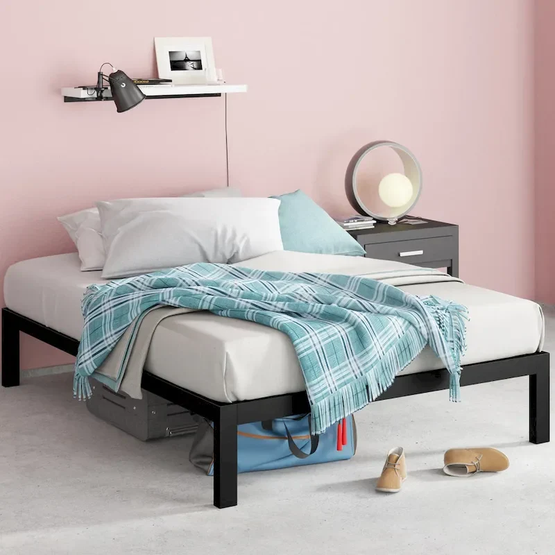 Black Metal Platform Bed Frame