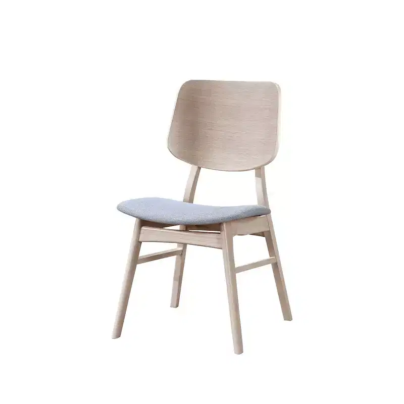 New Classic Furniture,Oscar Wood Back Dining Chair (Set of 2), White Ash