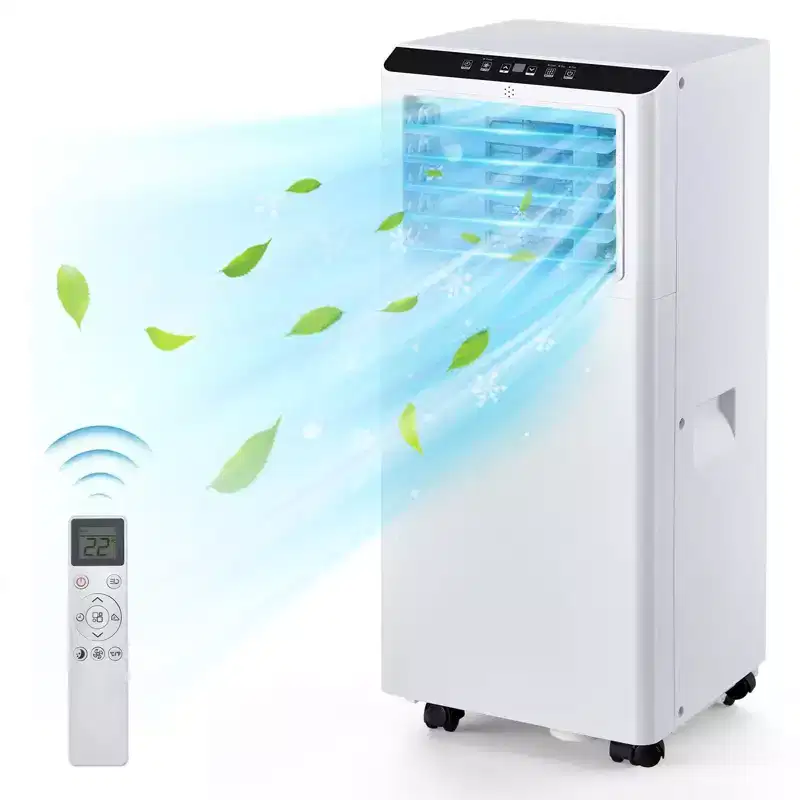 8000BTU Portable Air Conditioners with Remote Control and 24H Timer, 3 IN 1 Low Noise Portable AC Unit with Dehumidifier and Fan, up to 350Sq. Ft.