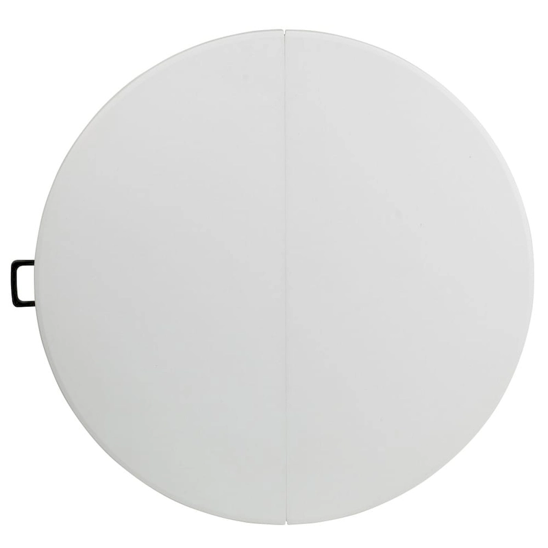 4-Foot Round Bi-Fold Plastic Event Folding Table with Handle