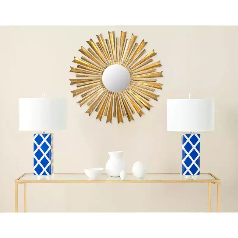 Golden Arrows Sunburst Mirror - 33 x 33 - MIR4027 - Antique Gold - Safavieh