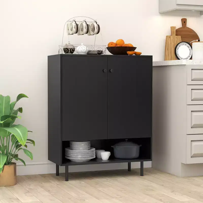 Sideboard Buffet Cabinet -Door Kitchen Storage Cabinet w/ Adjustable Shelf