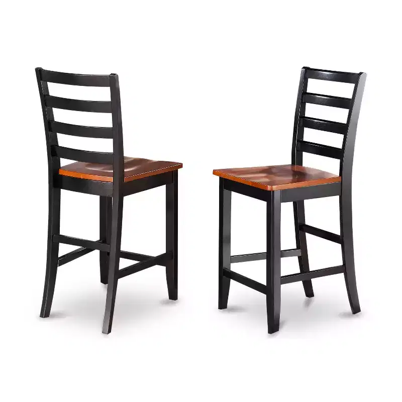 HomeStock Counter Height Barstools - Ladder Back