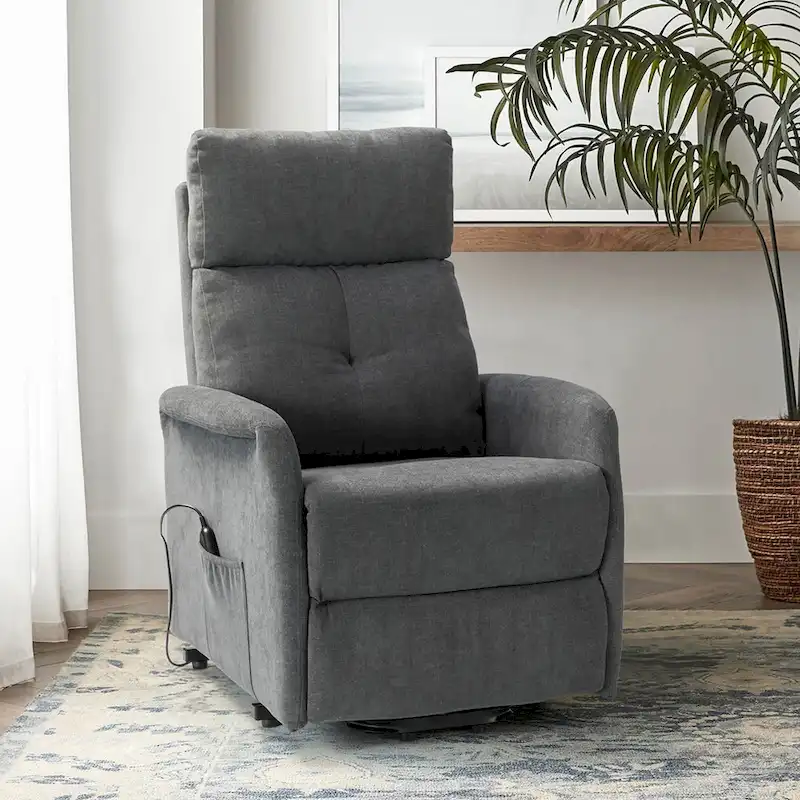 Elisa Power Remote Lift Assist Recliner with Metal Base