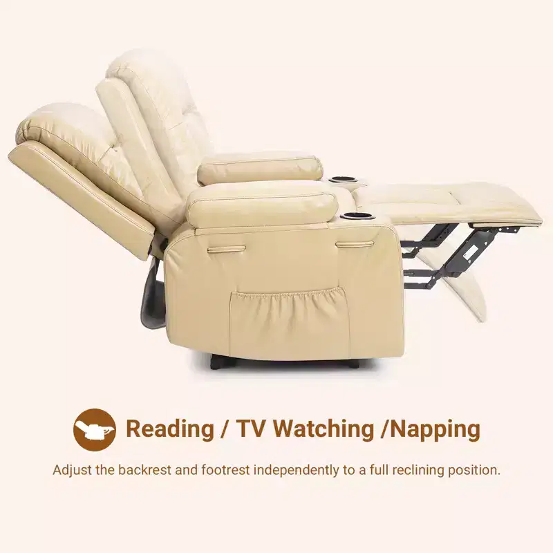 PU Leather Power Lift Recliner Chair, Adjustable Recliner, Ergonomic Single Sofa, for Living Room