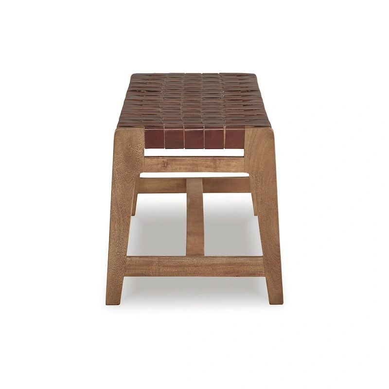 Signature Design by Ashley Lemmund Natural/Brown Accent Bench - 48 W x 15.75 D x 18.13 H