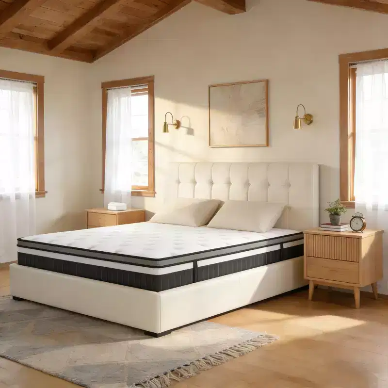 14-inch King Hybrid Mattress  Gel Memory Foam, Pocketed Coils, Medium Firm, CertiPUR-US Certified
