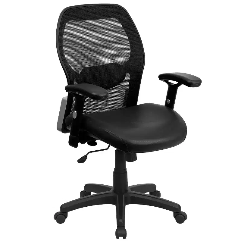 Mid-Back Mesh Executive Swivel Office Chair with Adjustable Arms