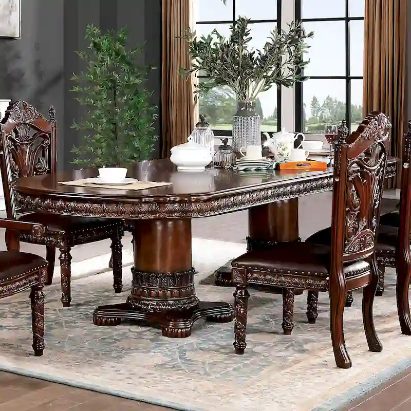 Traditional Cherry 120-inch Expandable Dining Table