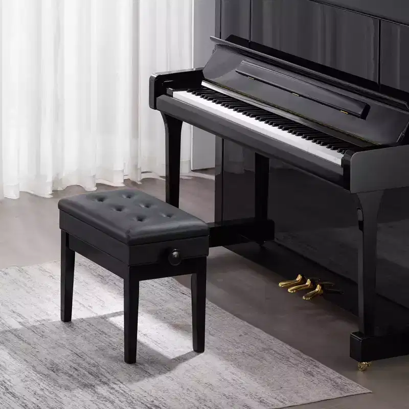 Piano Bench with Adjustable Height 19.3