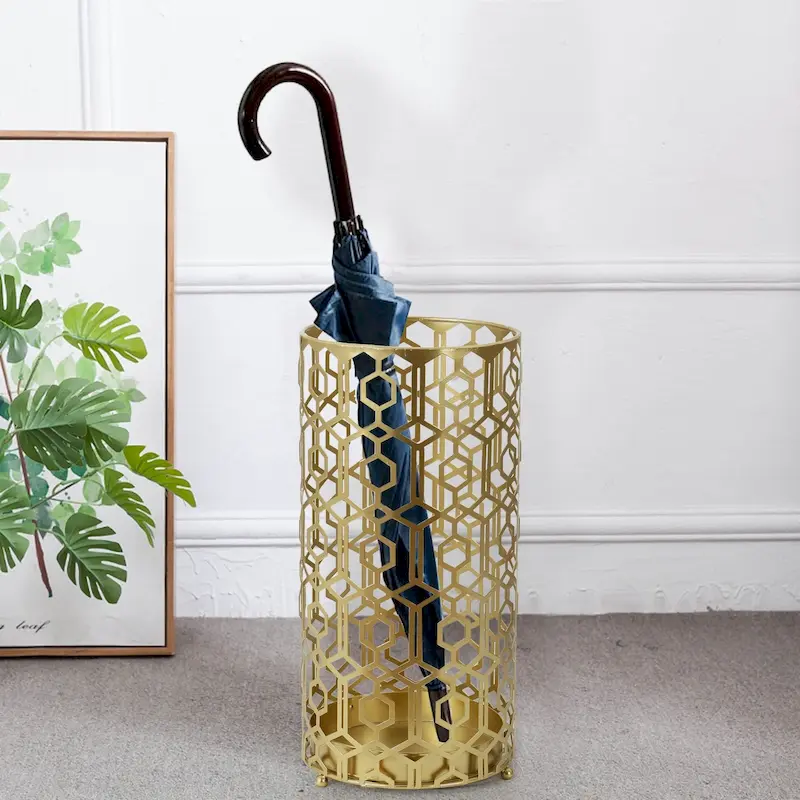 Metal Entryway Umbrella Stand Rack Holder Organizer