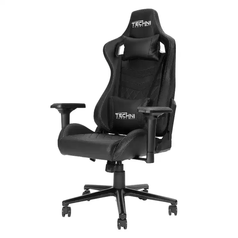 TUYOHW Adjustable Ergonomics Gaming Chair,360 Swivel Office Chairs with Head&Lumbar Pillow,90-150 Recliner Chair for Office&Home,300lbs Max,Black