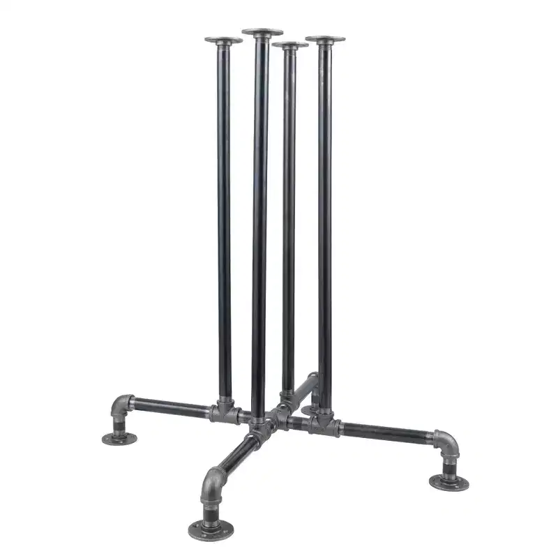 Pipe Decor Black Jack Bar Height Pipe Table Legs