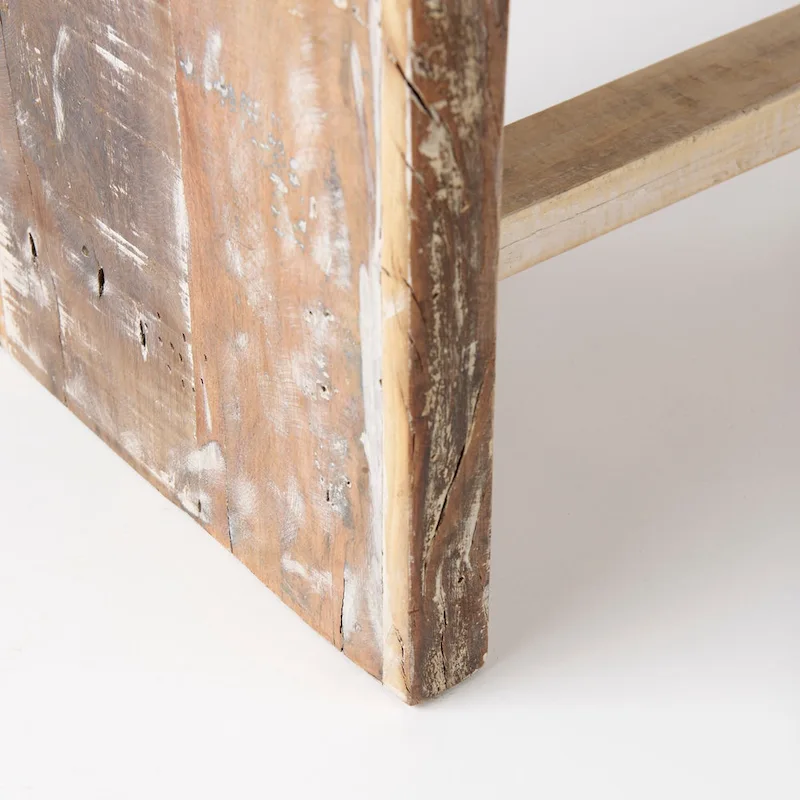 Solveig Light Brown Reclaimed Wood Bench - 47W x 13D x 18H