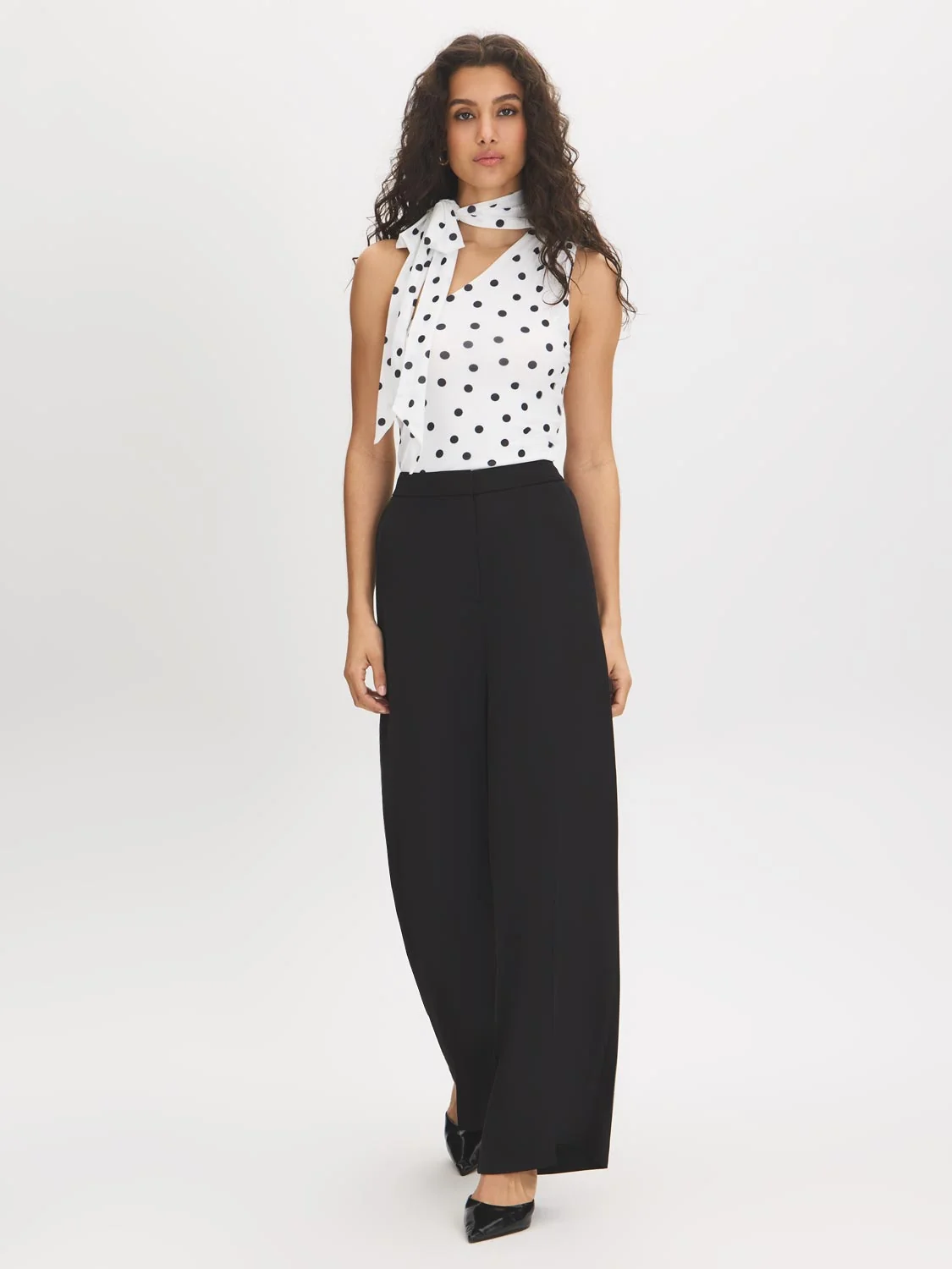 High-Rise Wide-Leg Trousers