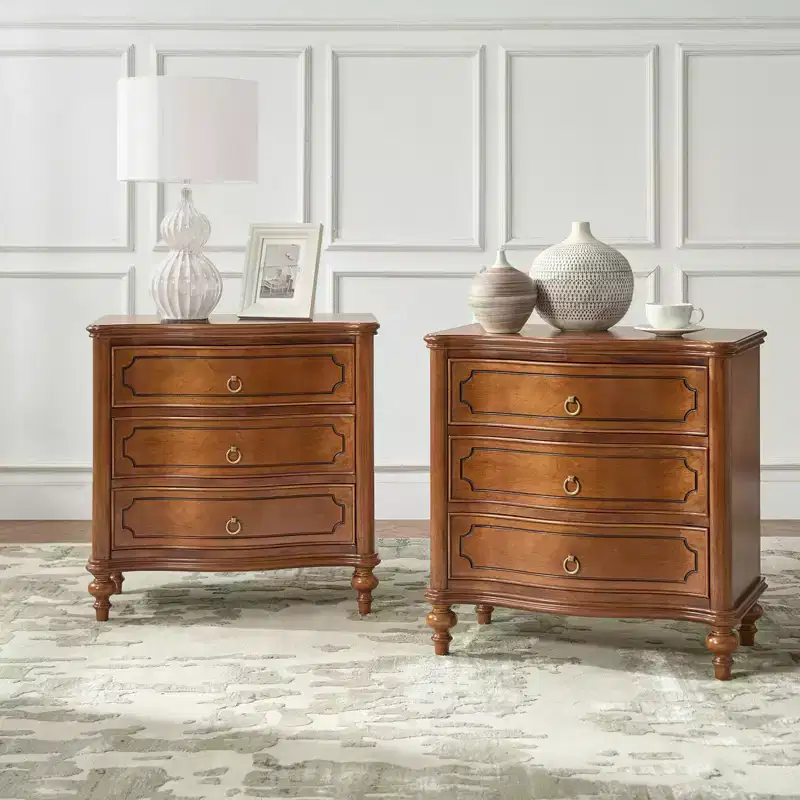 Linus 3-Drawer end table Set of 2| ART OF LIVING DESIGNS