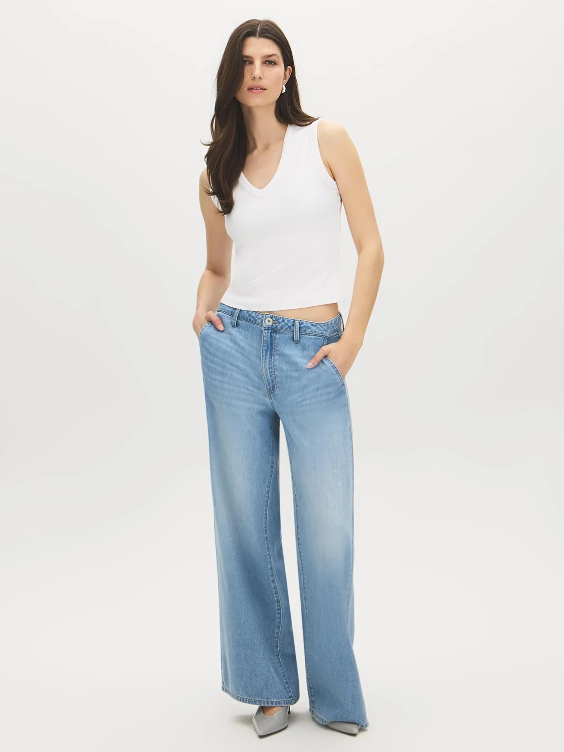 Cotton-Blend Rib Tank Top