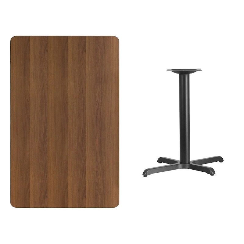 30 x 48 Rectangular Laminate Table Top w/ 23.5 x 29.5 Table Height Base - 30W x 48D x 31.125H